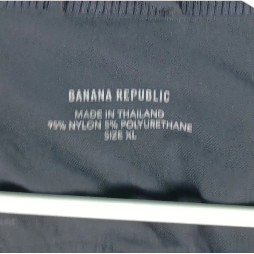 Banana Republic Jacket Men XL Black Full Zip Field Utility Military Lightweight